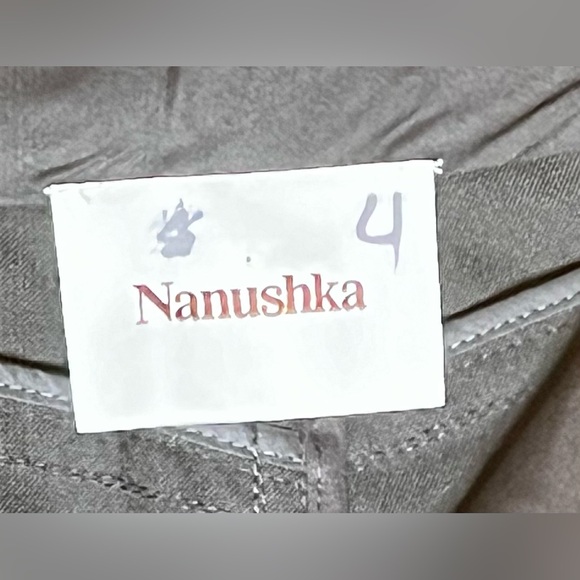 Nanushka Sample Sale Tapered Black Pants with Button Down Fly - Picture 4 of 5